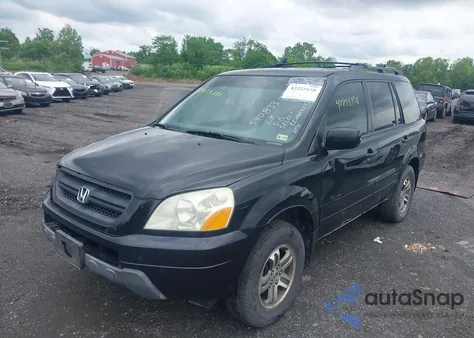 2004 Honda Pilot Ex-L from USA, damaged, VIN 2HKYF18554H540833